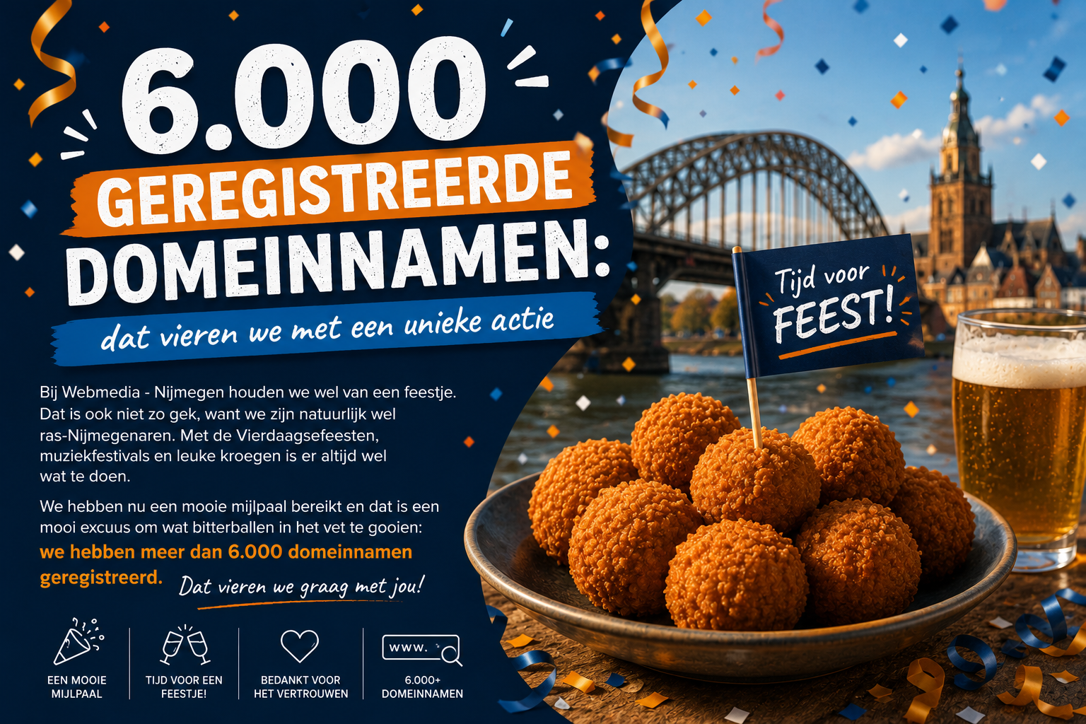 6.000 geregistreerde domeinnamen: dat vieren we met een unieke actie 1