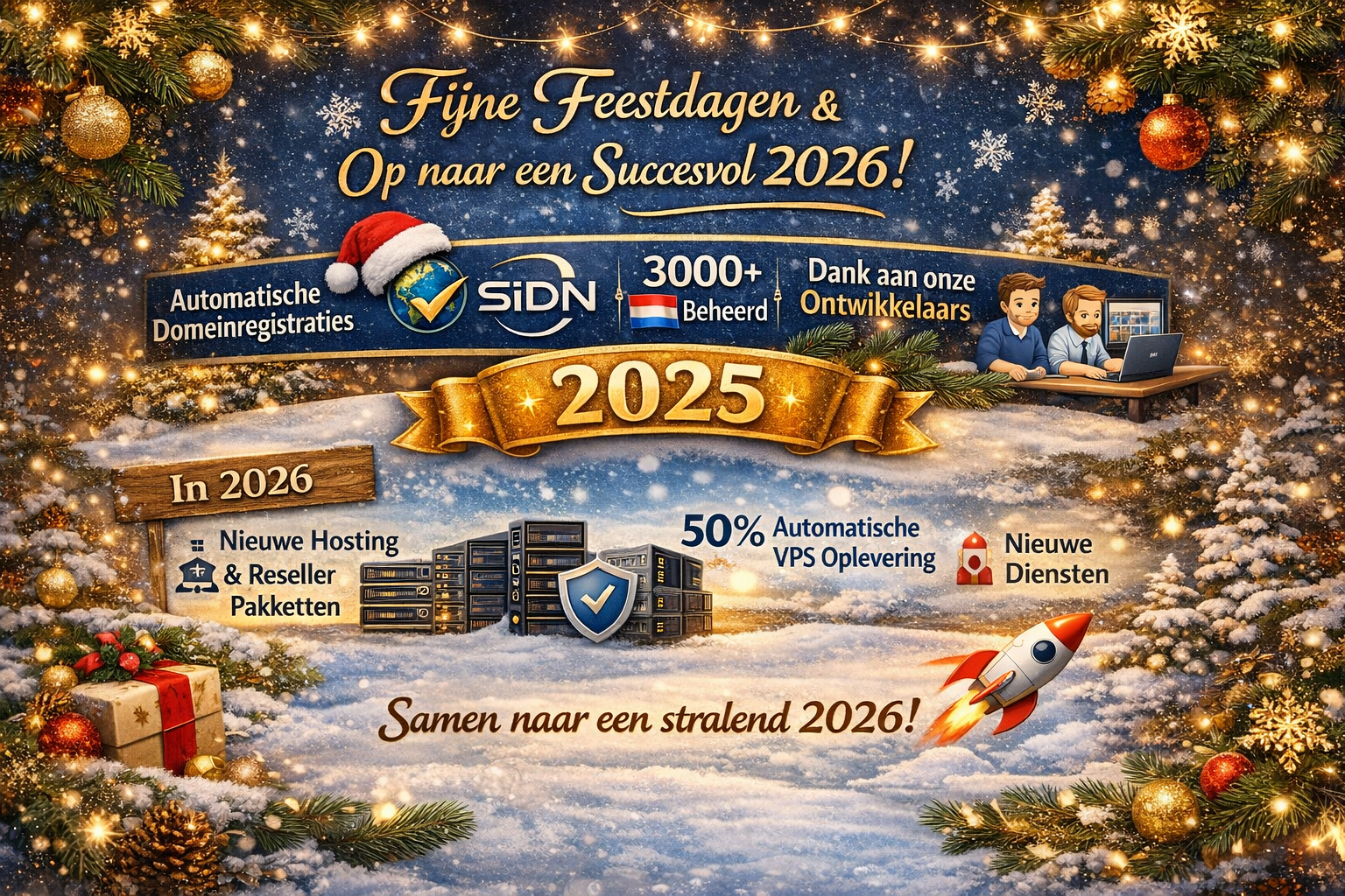 🎄 Fijne feestdagen & een veelbelovend 2026 gewenst! 🎄 1