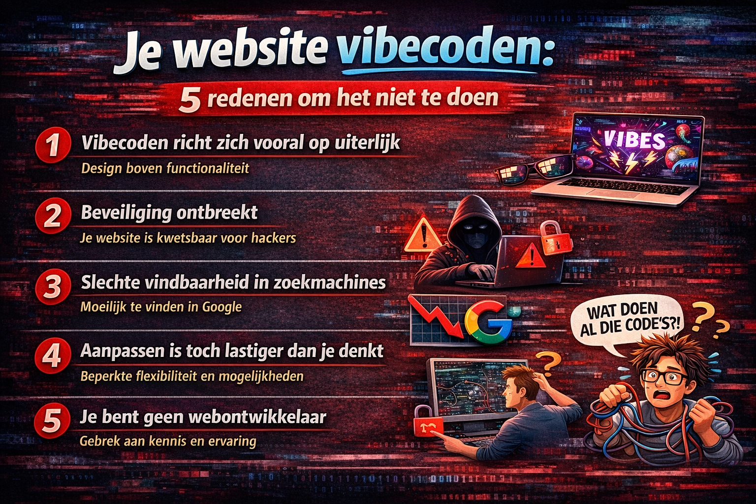 Je website vibecoden: 5 redenen om het niet te doen 1