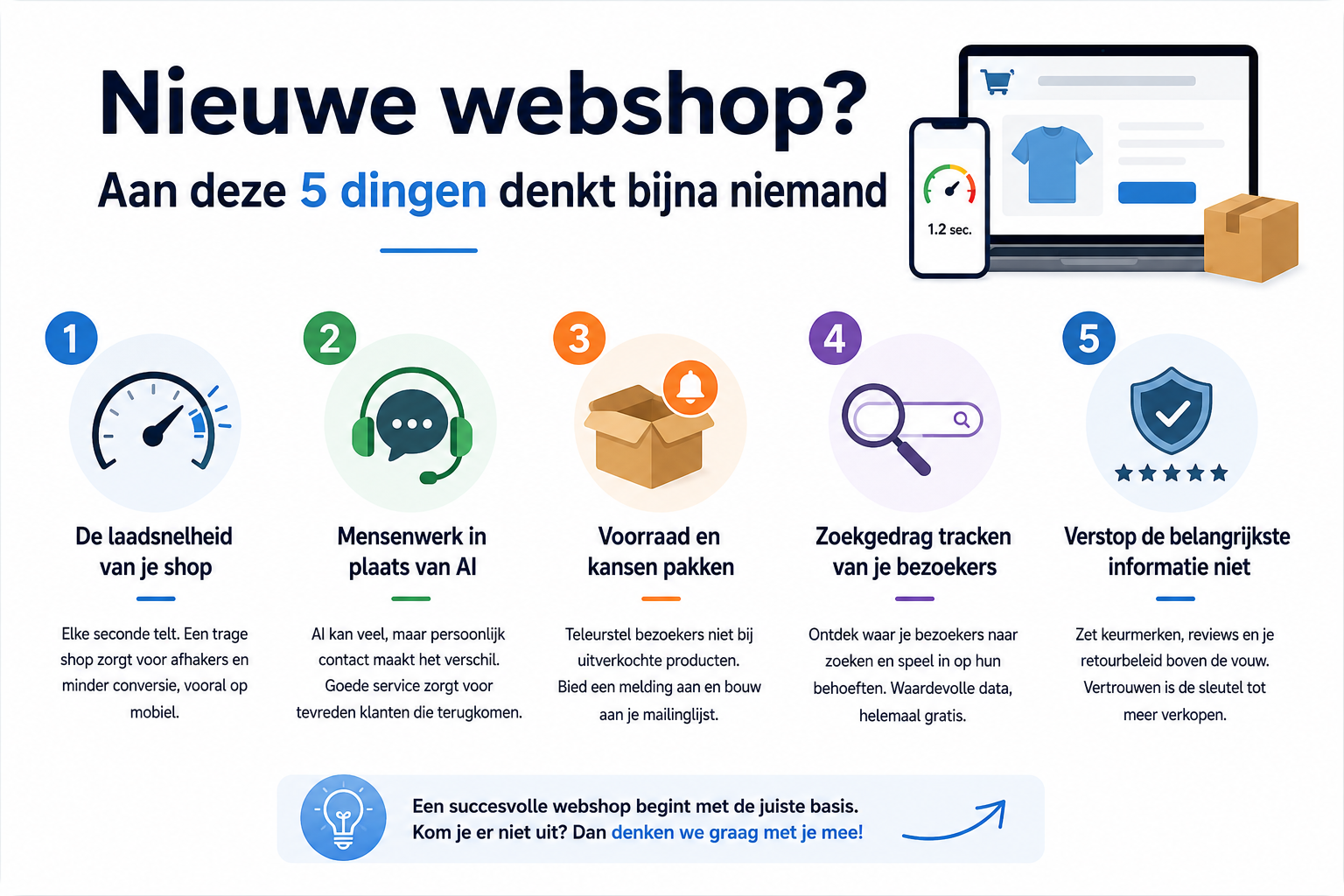 Nieuwe webshop? Aan deze 5 dingen denkt bijna niemand 1