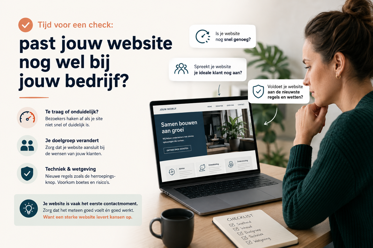 Tijd voor een check: past jouw website nog wel bij jouw bedrijf? 1