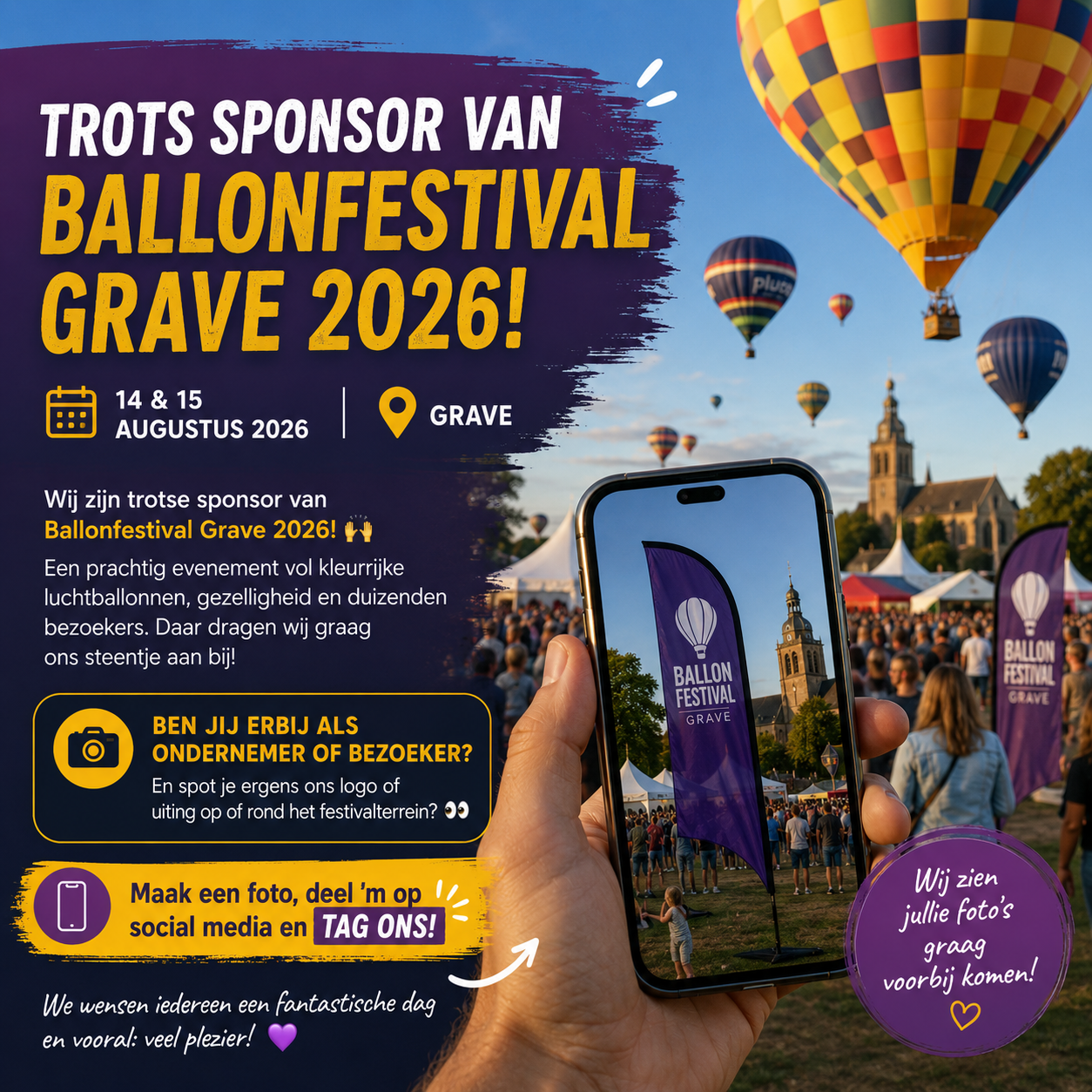 Webmedia - Nijmegen trotse sponsor van Ballonfestival Grave 2026 1